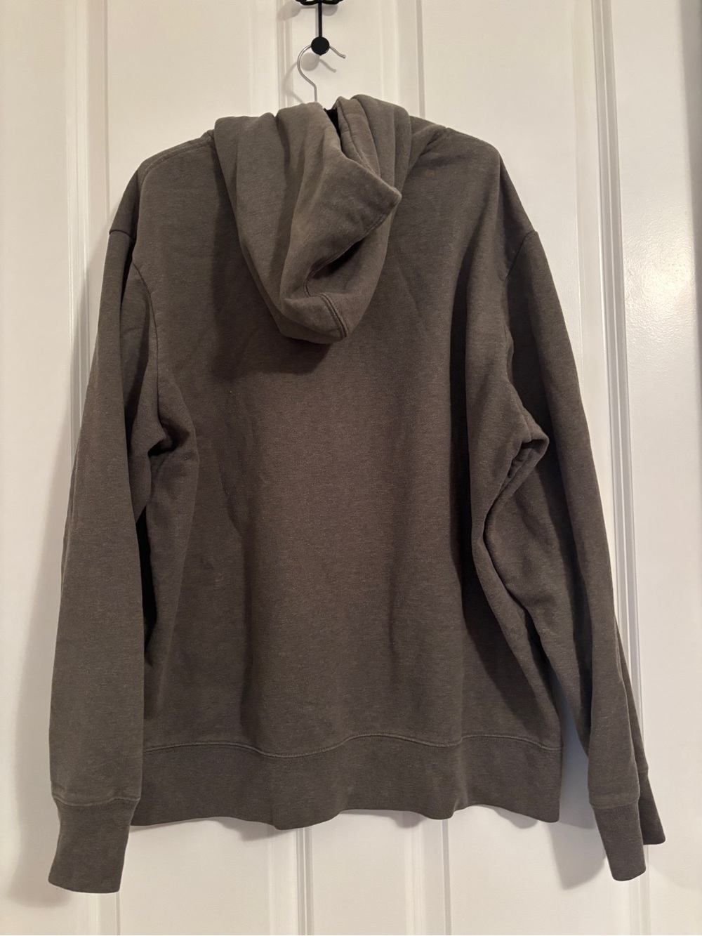 The North Face Brown Pullover Hoodie with Yellow Logo and Drawcord. Size XL - Picture 3 of 8